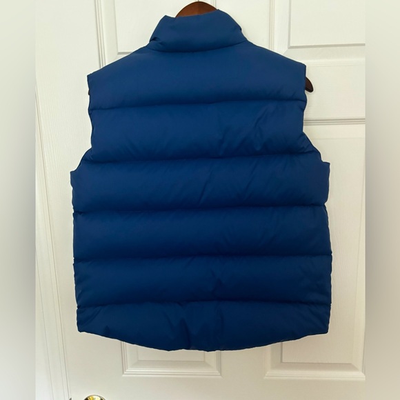 CABELA’S BLUE PREMIER NORTHERN GOOSE DOWN PUFFER VEST JACKET  SNAP FRONT SZ  S - Picture 2 of 7